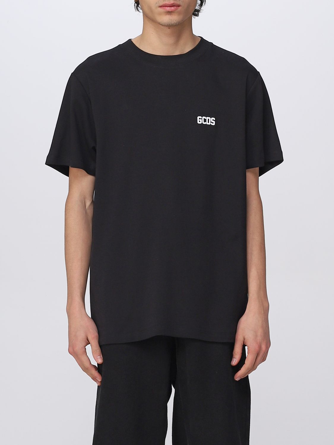 GCDS: t-shirt for man - Black | Gcds t-shirt SS23M130204 online on ...