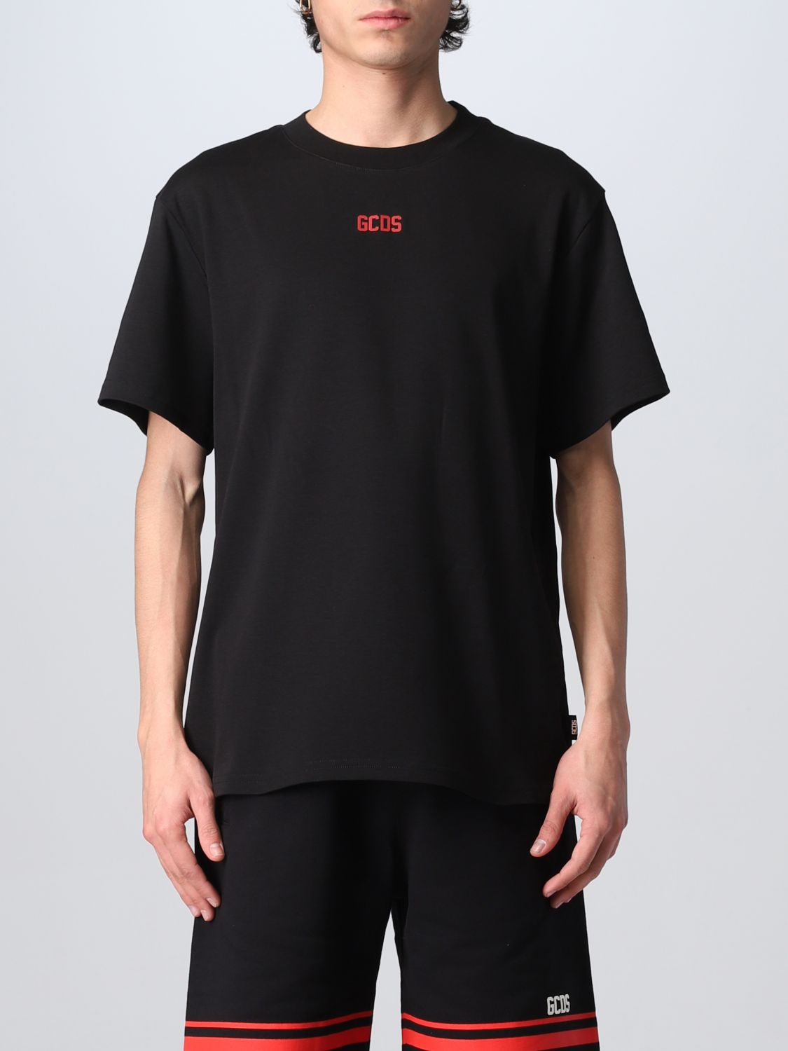 GCDS: t-shirt for man - Black | Gcds t-shirt CC94M130103 online on ...