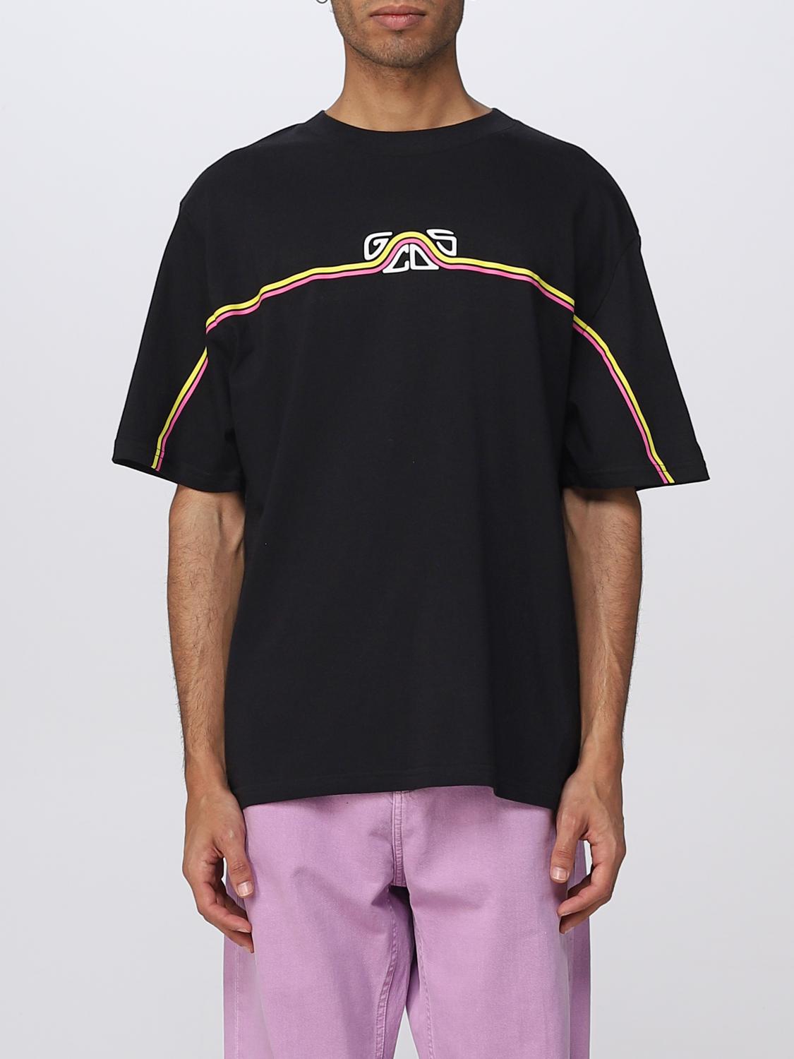 Gcds Logo-print Detail T-shirt In Black