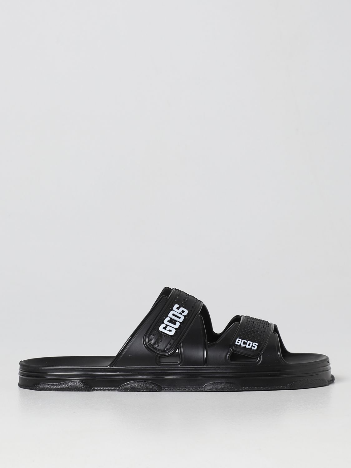 Shop Gcds Flat Sandals  Woman Color Black