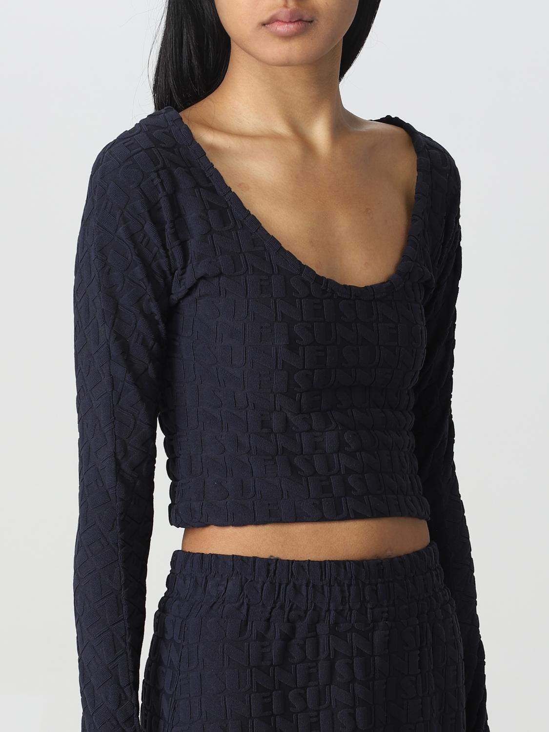 Top e Bluse Sunnei: Top e bluse Sunnei donna blue navy 5
