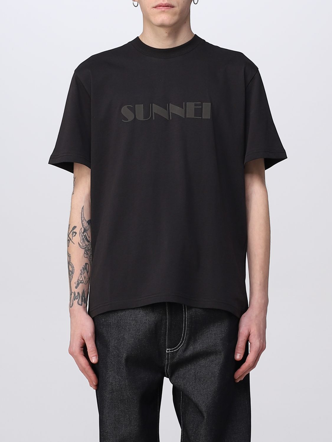 SUNNEI: t-shirt for man - Black | Sunnei t-shirt CRTWXTOP008 JER012 ...