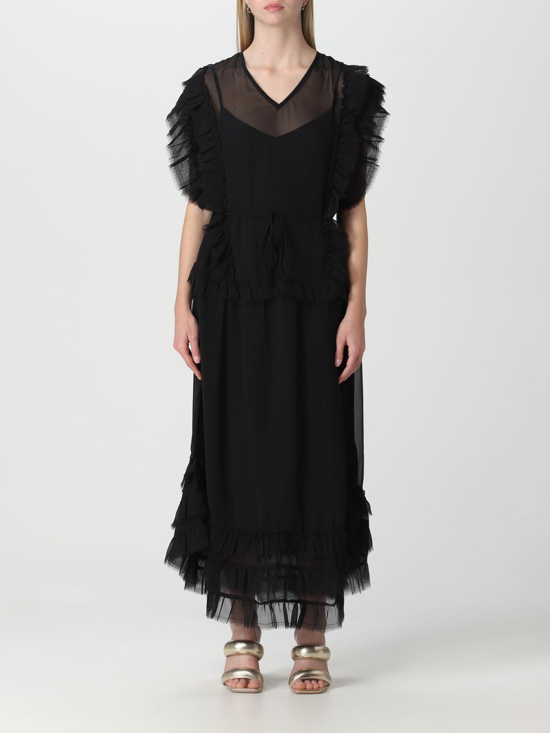 Actitude Twinset Kleid  Damen Farbe Schwarz In Black