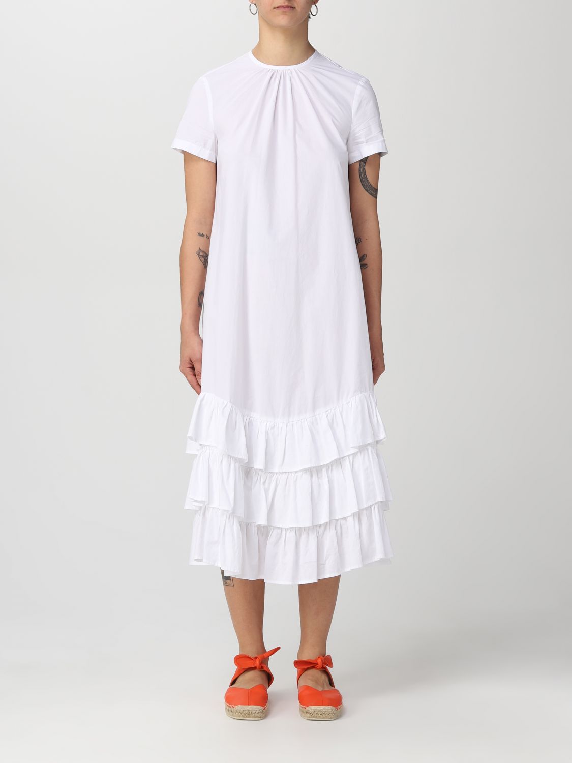 Vestido Semicouture: Vestido Semicouture para mujer blanco 1