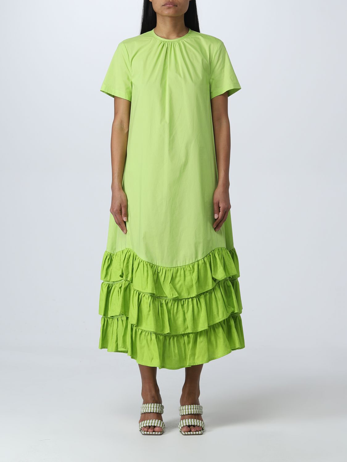 Платье Semicouture: Платье Semicouture для нее зеленый 1