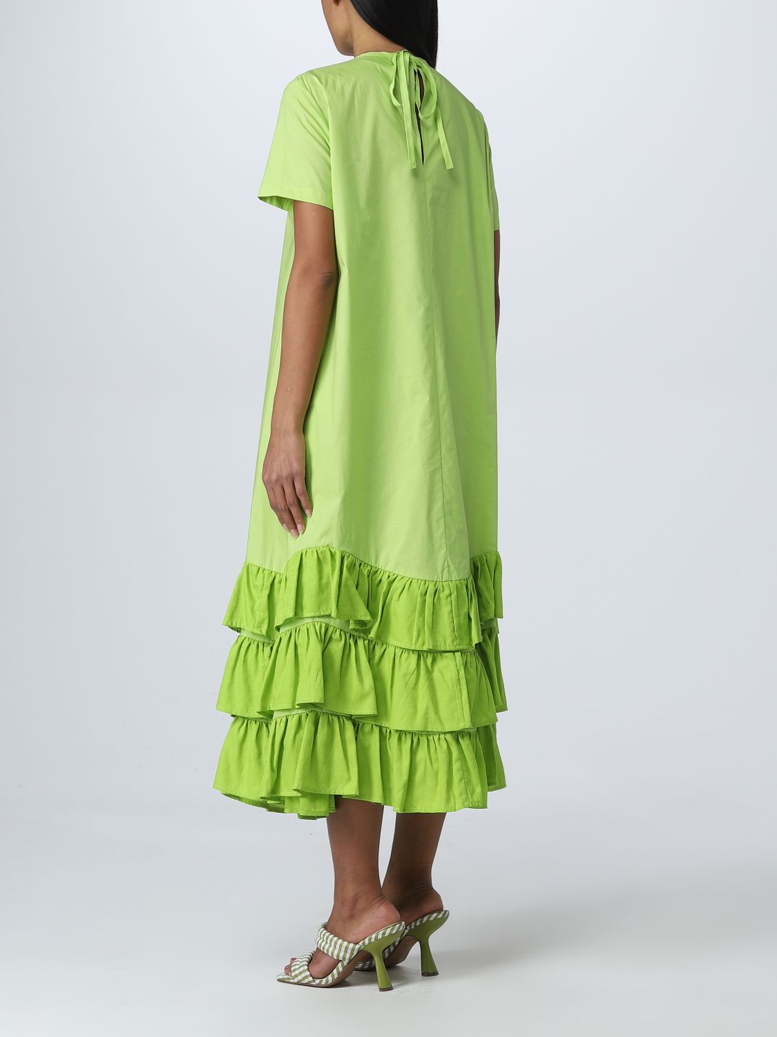 Платье Semicouture: Платье Semicouture для нее зеленый 2