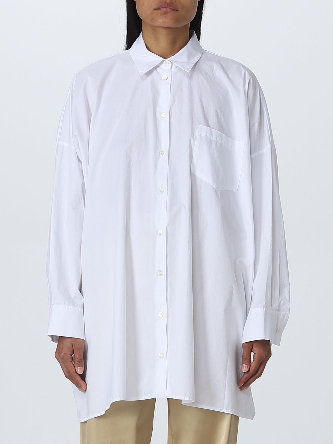 Рубашка Semicouture: Рубашка Semicouture для нее белый 1
