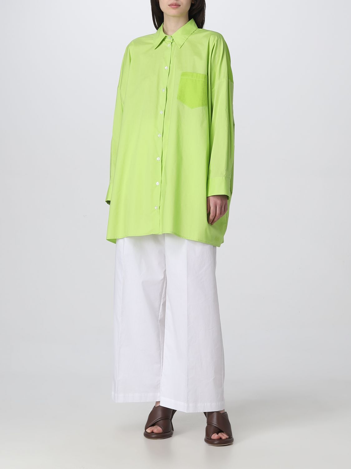 Рубашка Semicouture: Рубашка Semicouture для нее зеленый 2