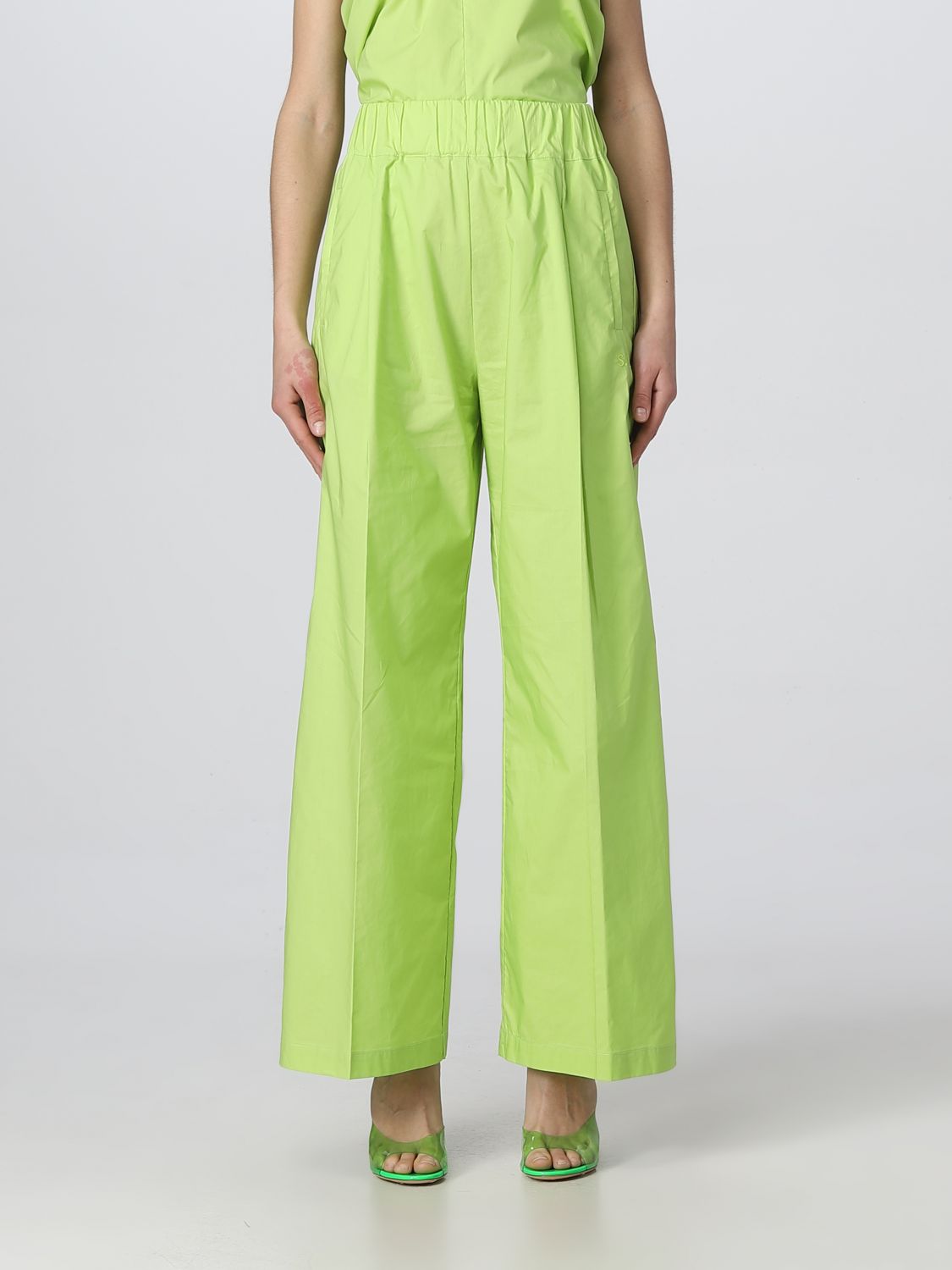 Pantalón Semicouture: Pantalón Semicouture para mujer verde 1