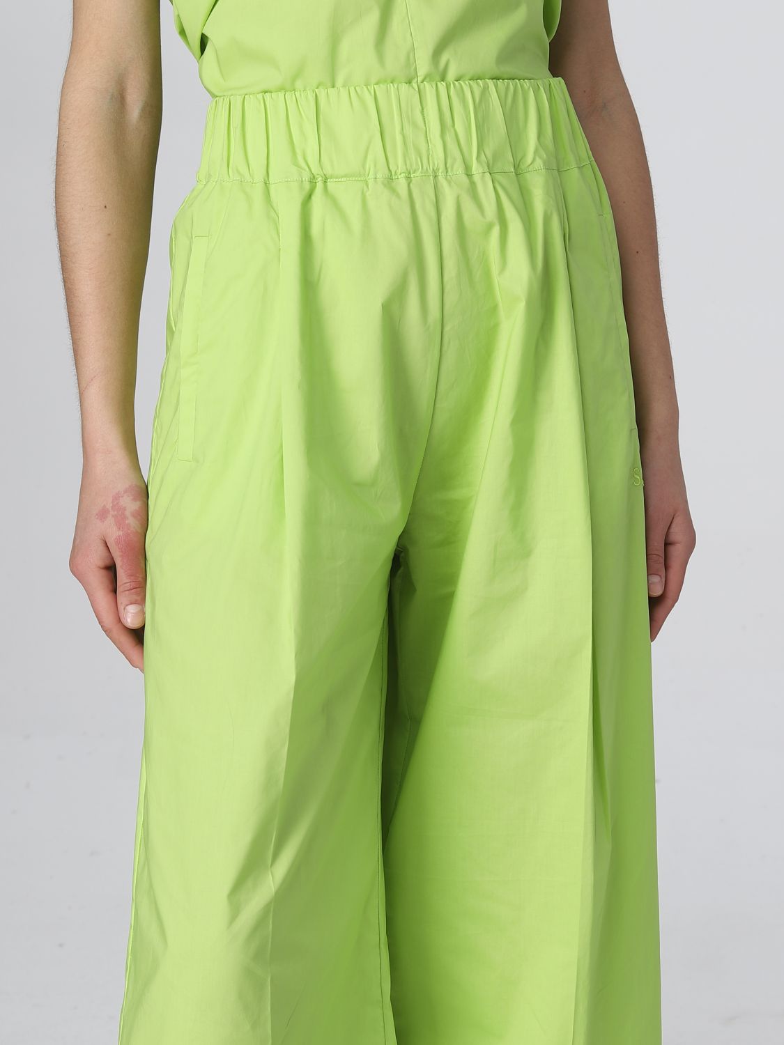Pantalón Semicouture: Pantalón Semicouture para mujer verde 4