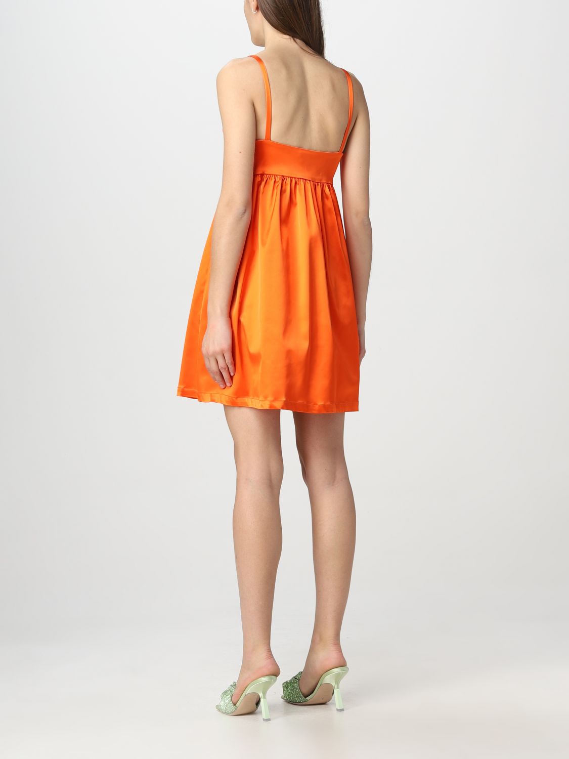Платье Semicouture: Платье Semicouture для нее оранжевый 2