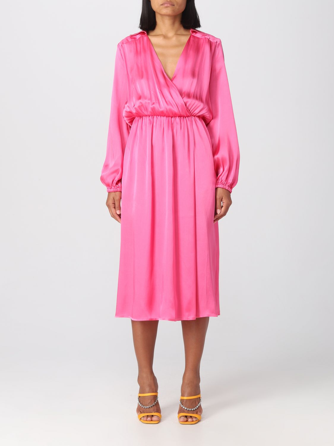 Shop Semicouture Dress  Woman Color Fuchsia