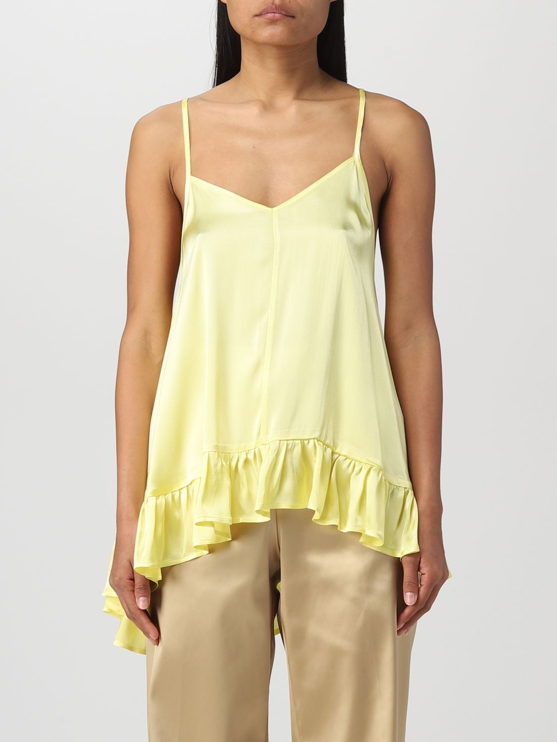 Semicouture Top  Woman Colour Yellow