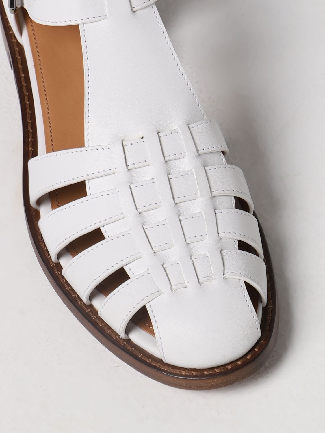 Flat sandals Church's: Church's flat sandals for women white 4