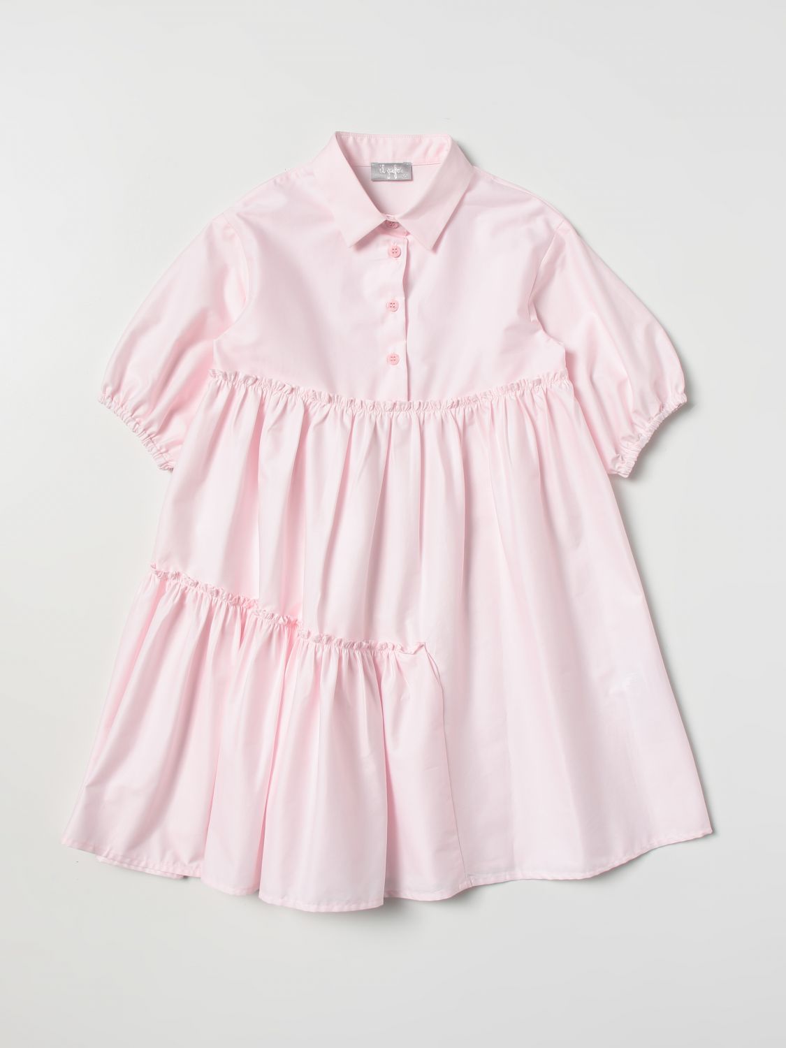 Kleid Il Gufo: Il Gufo Mädchen Kleid pink 1