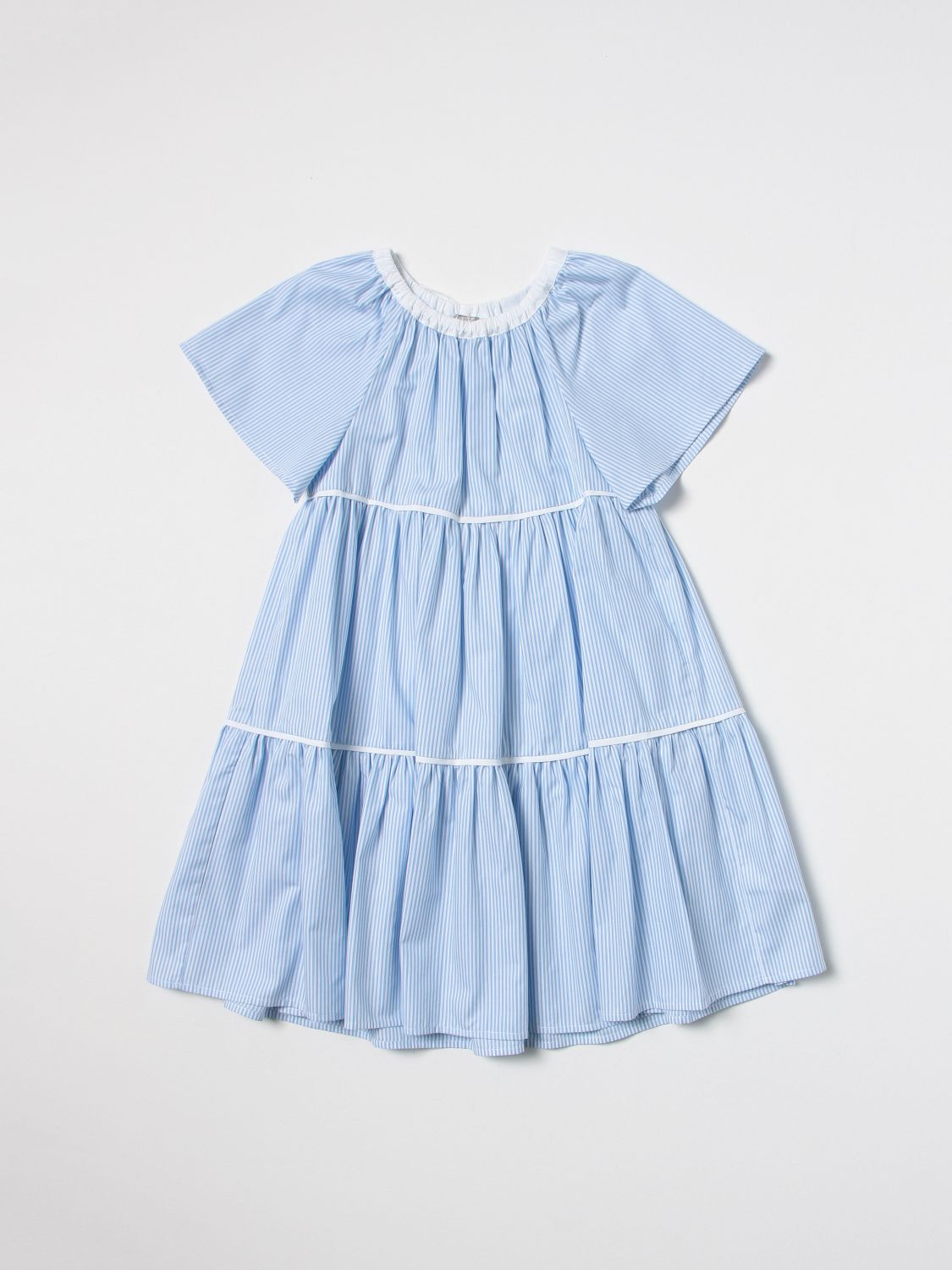Kleid Il Gufo: Il Gufo Mädchen Kleid hellblau 1
