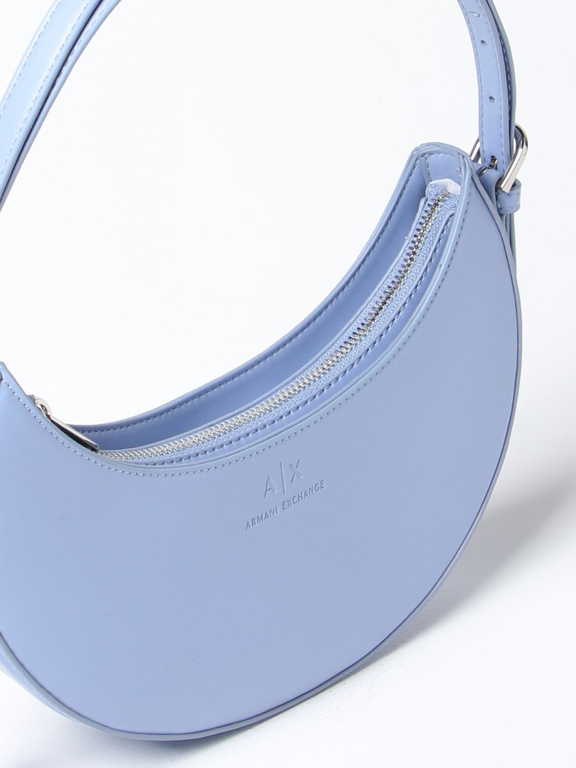 Armani Exchange Outlet: tote bags for woman - Sky Blue  Armani Exchange tote  bags 9428953R708 online at