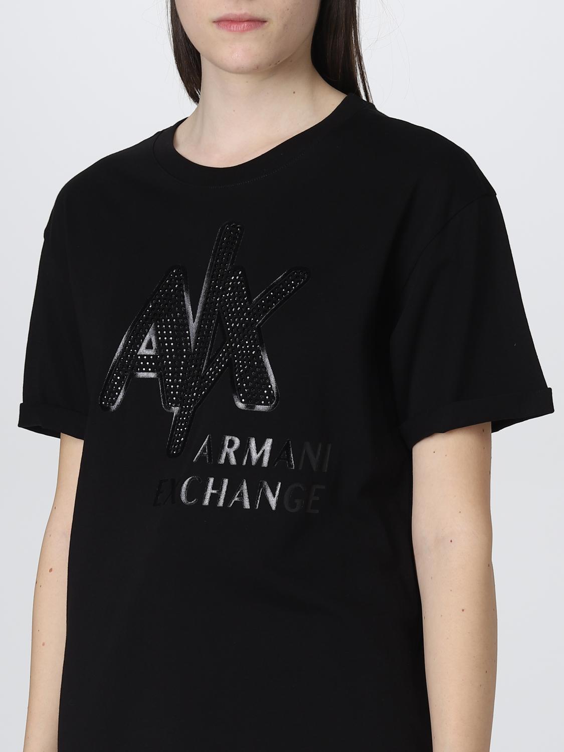 ARMANI EXCHANGE tshirt for woman Black Armani Exchange tshirt