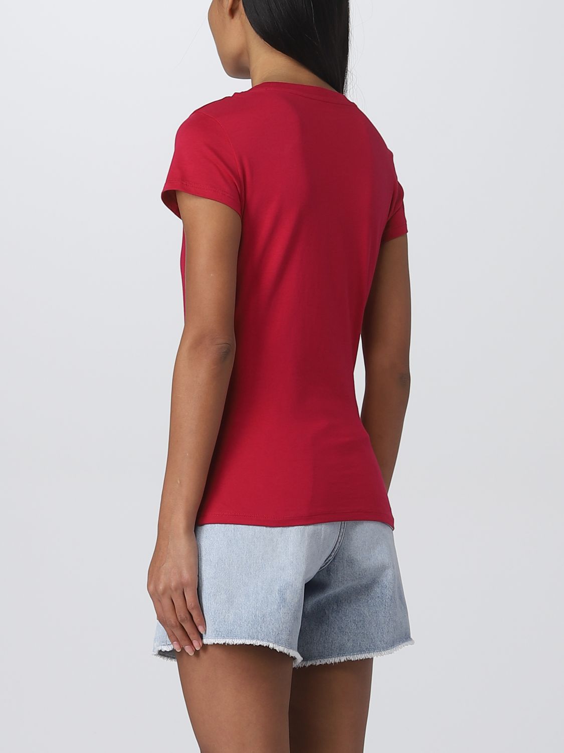 ARMANI EXCHANGE: t-shirt for woman - Fuchsia | Armani Exchange t-shirt  8NYT91YJG3Z online on 