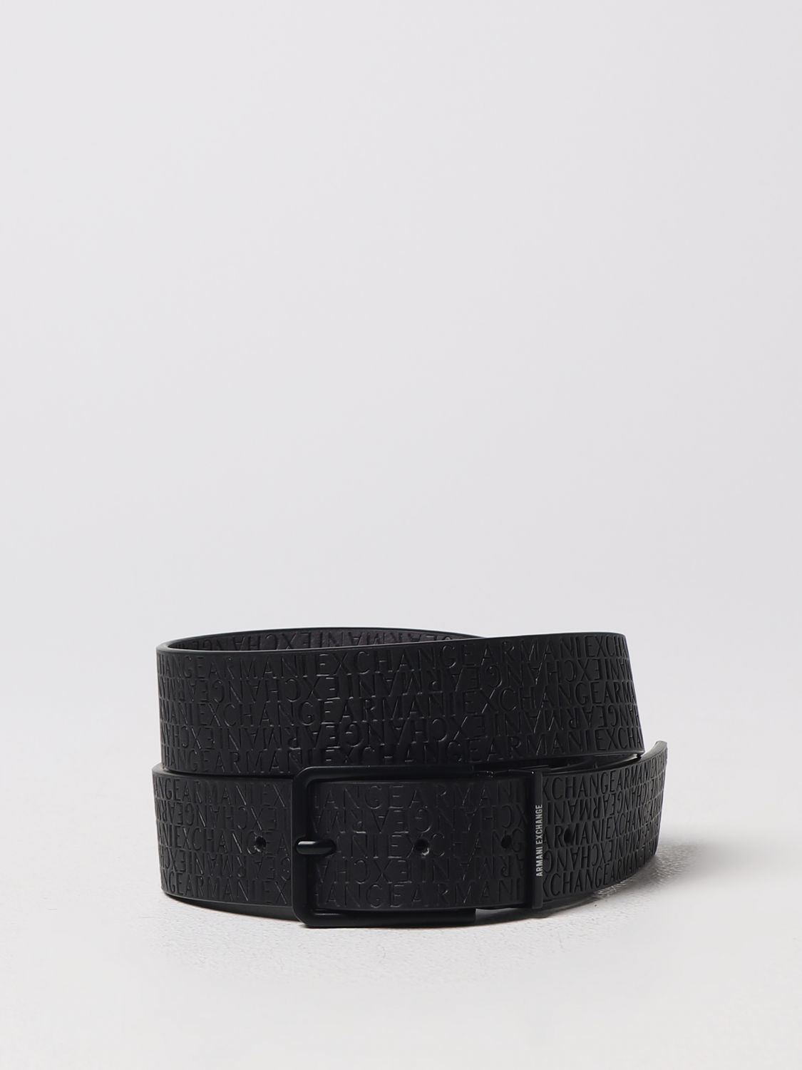ARMANI EXCHANGE: belt for man - Black | Armani Exchange belt ...