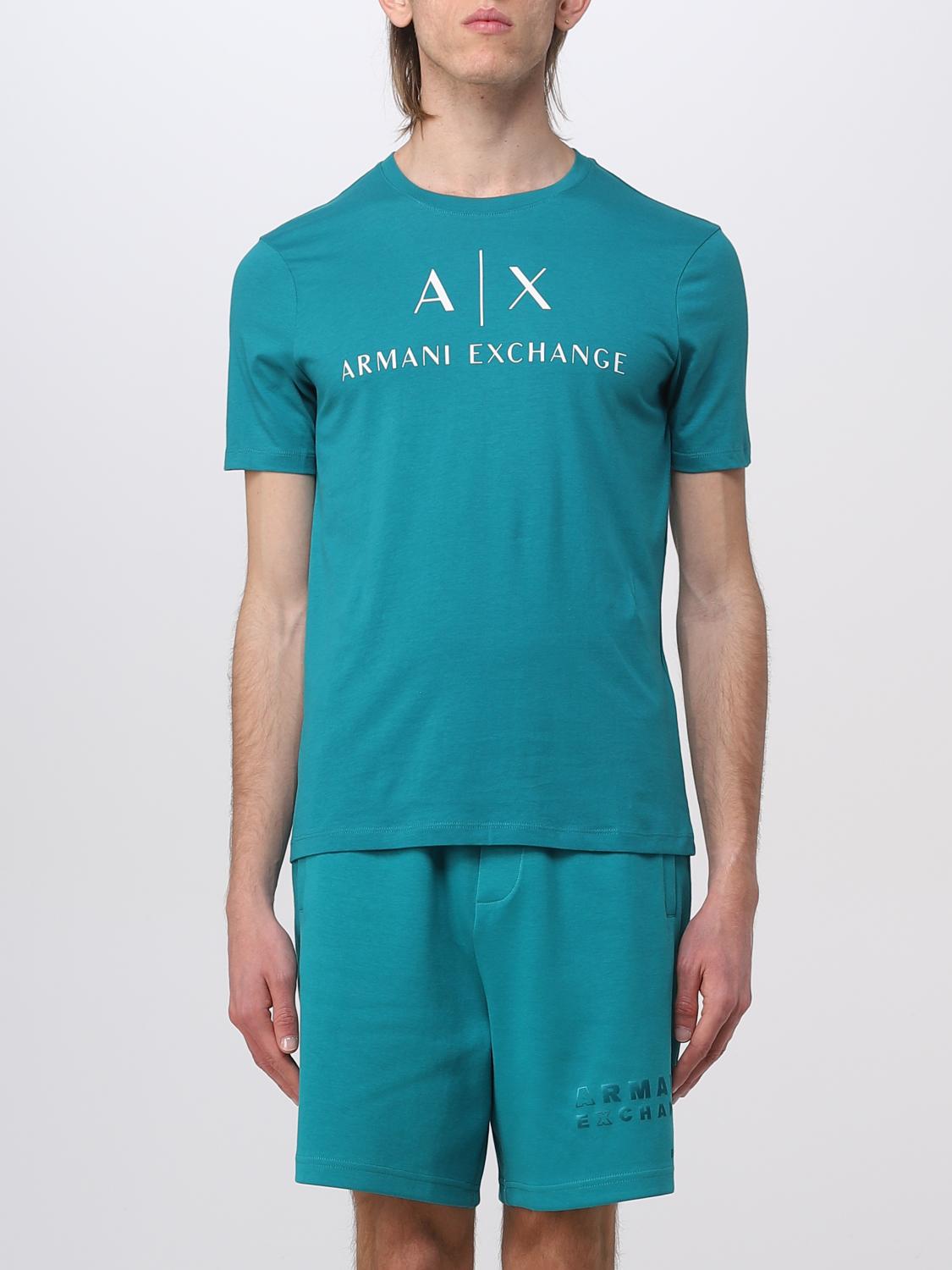 ARMANI EXCHANGE tshirt for man Green Armani Exchange tshirt