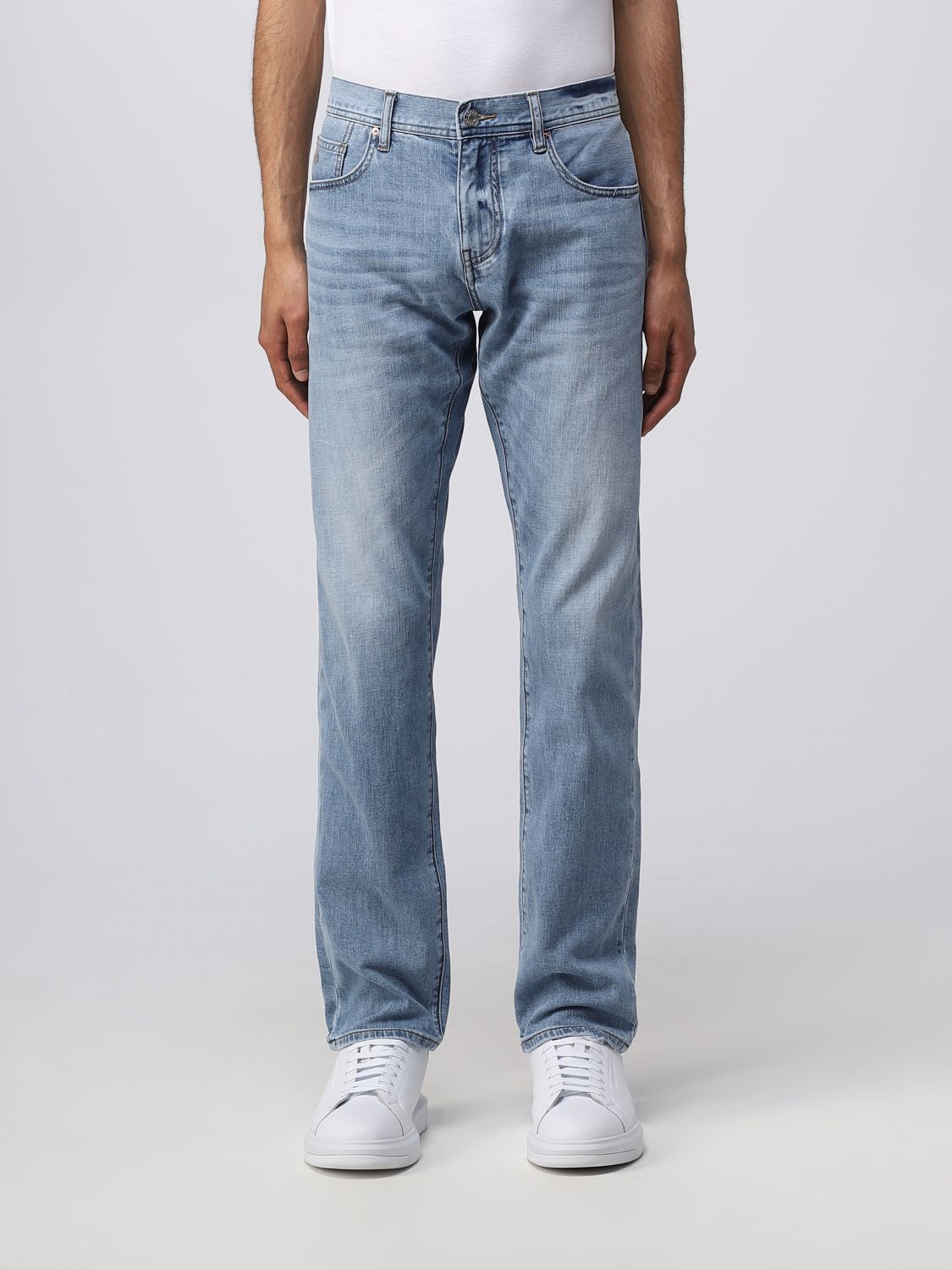 EXCHANGE: jeans for man - Stone Washed | Exchange 3RZJ13Z3UGZ on GIGLIO.COM