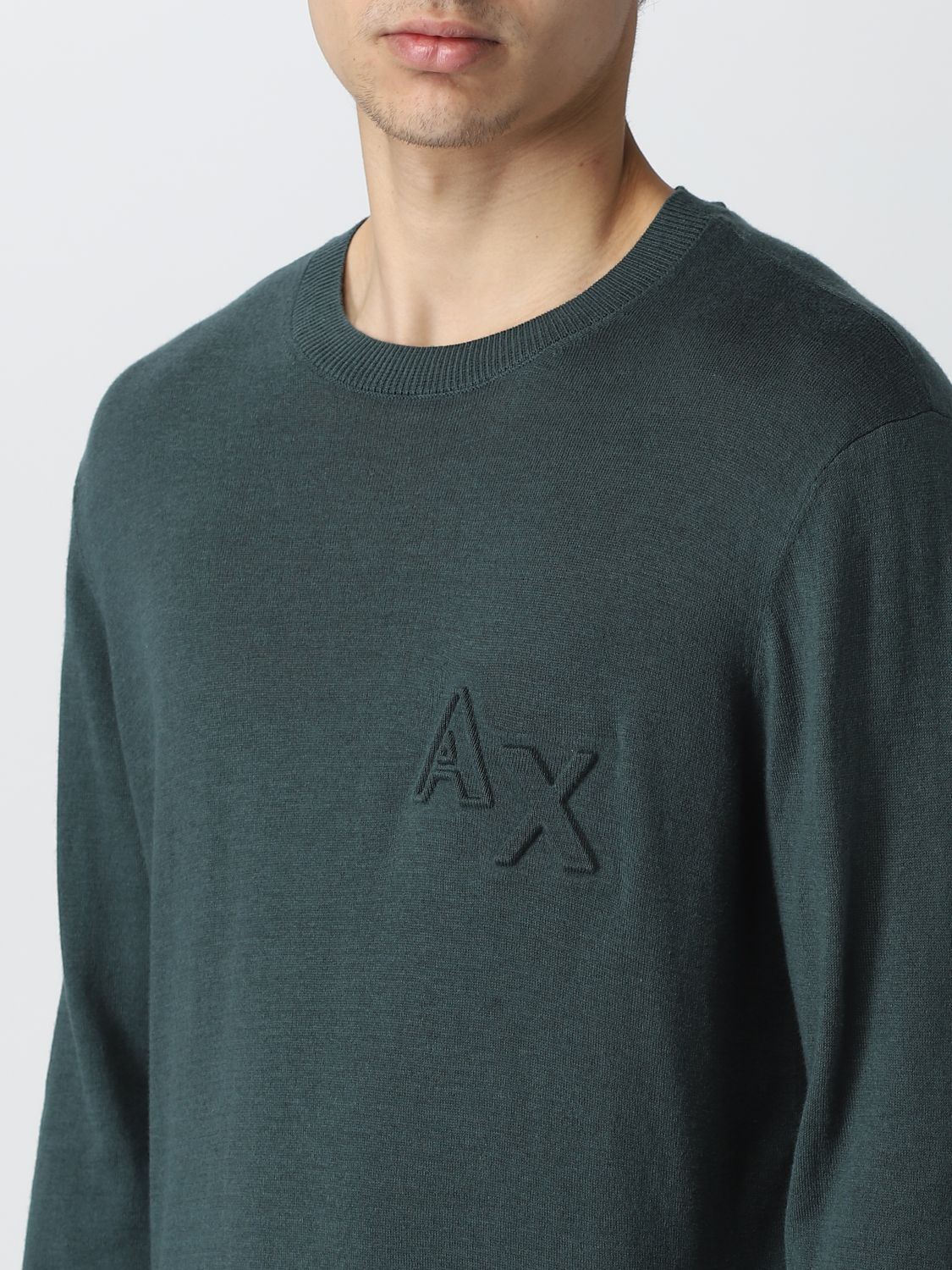 ARMANI EXCHANGE: sweater for man - Green | Armani Exchange sweater  3RZM2ZZMW8Z online on 