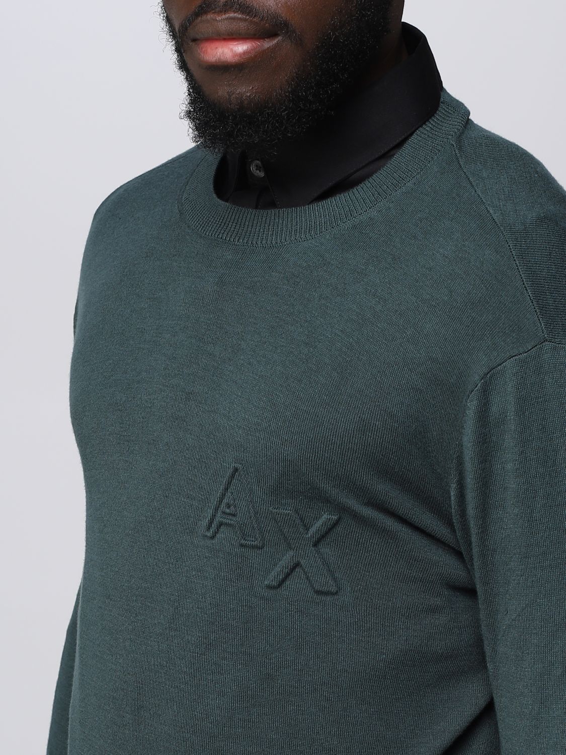 ARMANI EXCHANGE: sweater for man - Green | Armani Exchange sweater  3RZM2ZZMW8Z online on 