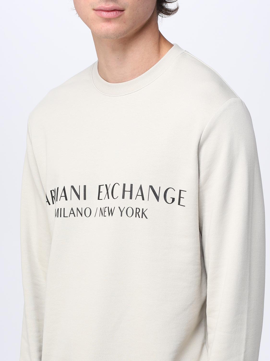White armani exchange sweatshirt Clearance