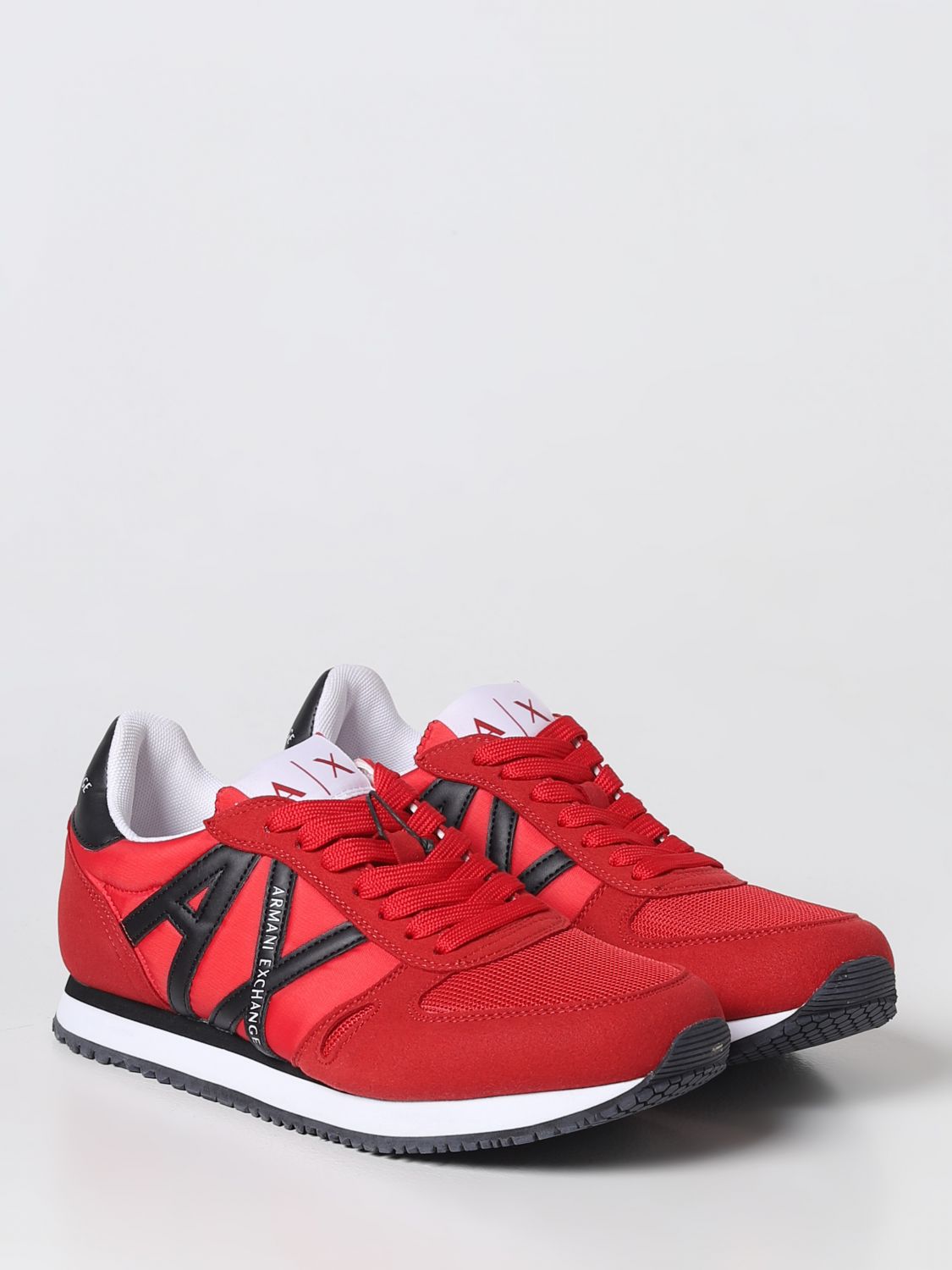 ARMANI EXCHANGE: sneakers for man - Red | Armani Exchange sneakers  XUX017XCC68 online on 