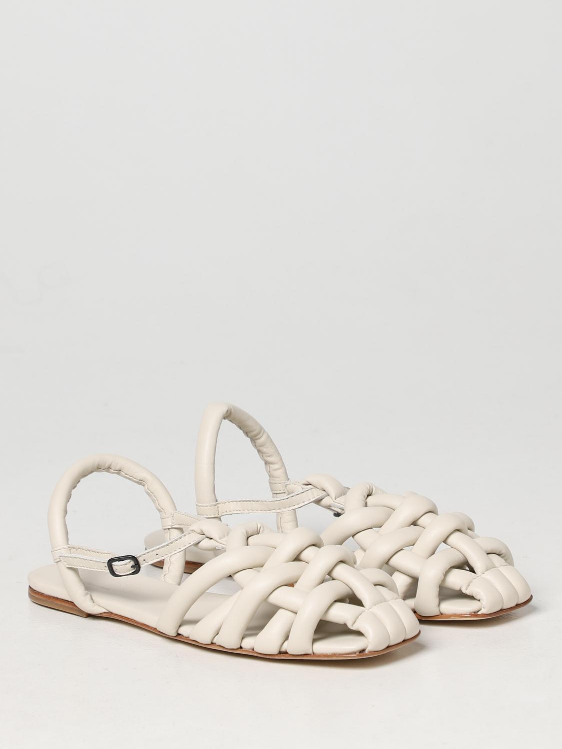 HEREU flat sandals for woman Cream Hereu flat sandals WFS21CABE001