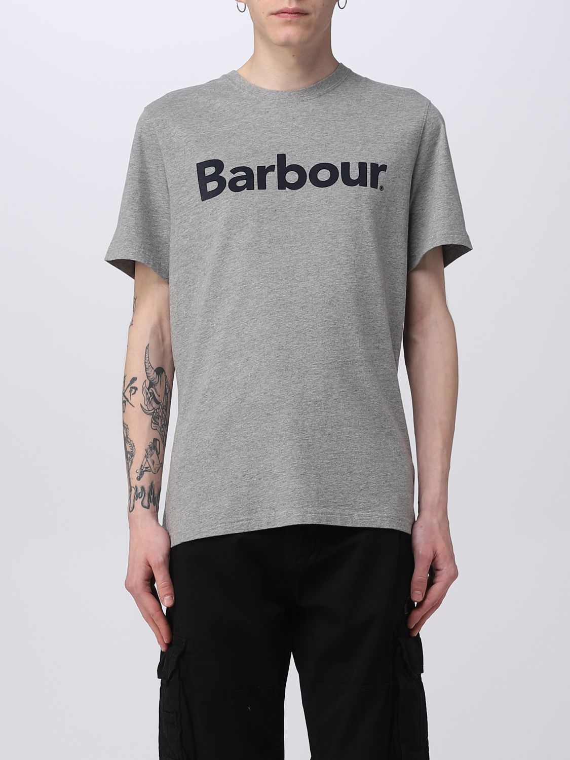 Barbour T-shirt  Men In Grey