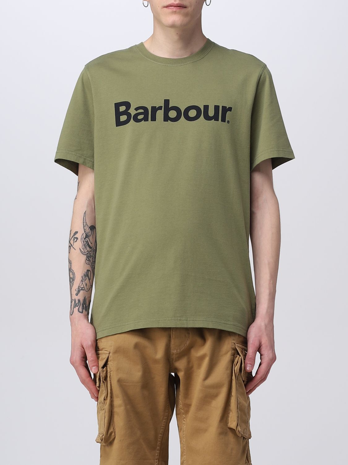 Barbour T-shirt  Men Color Olive