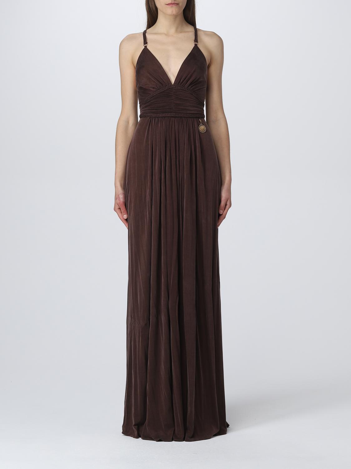 Elisabetta Franchi Dress  Woman Color Brown