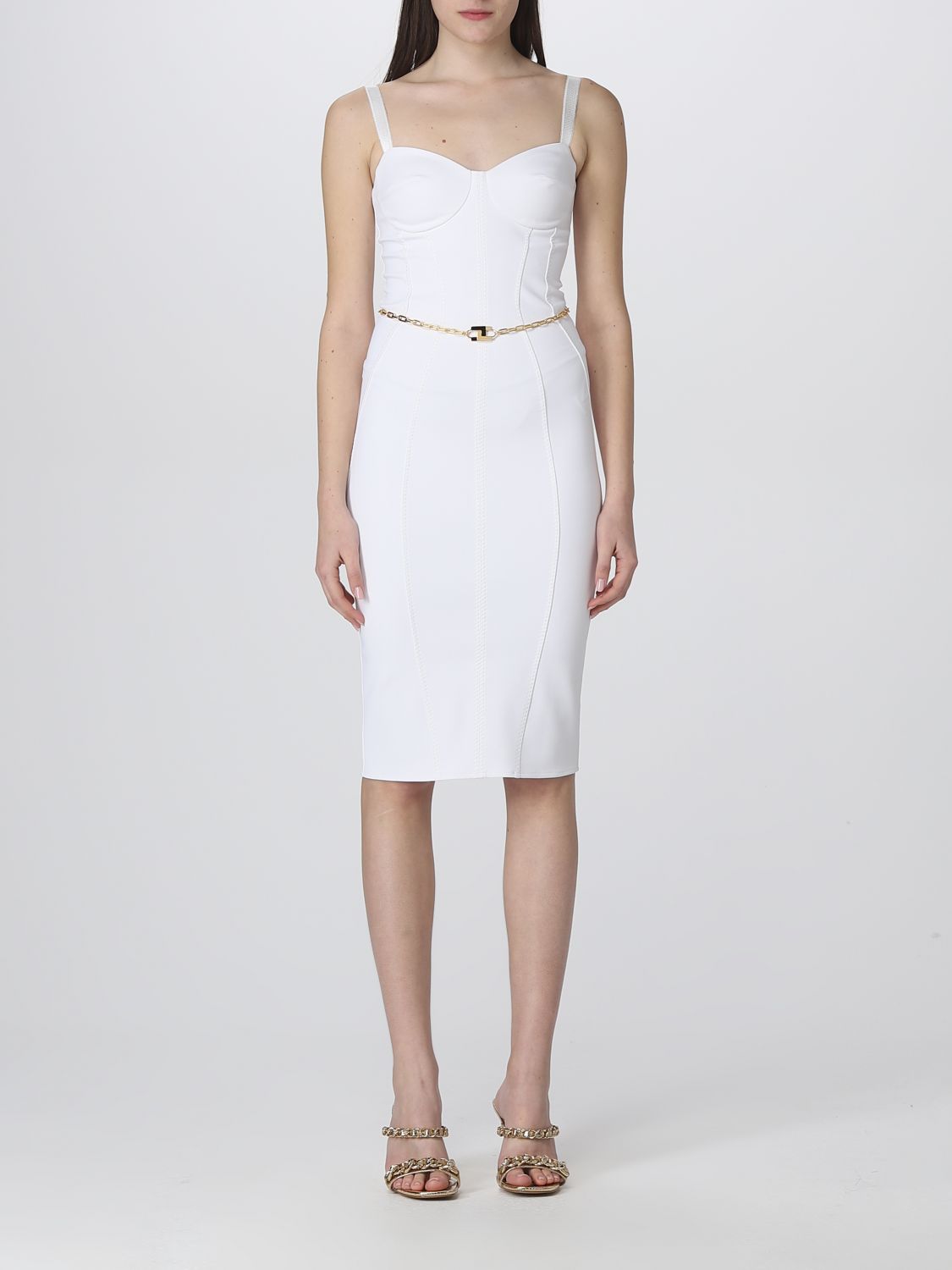 Elisabetta Franchi Dress  Woman Color White