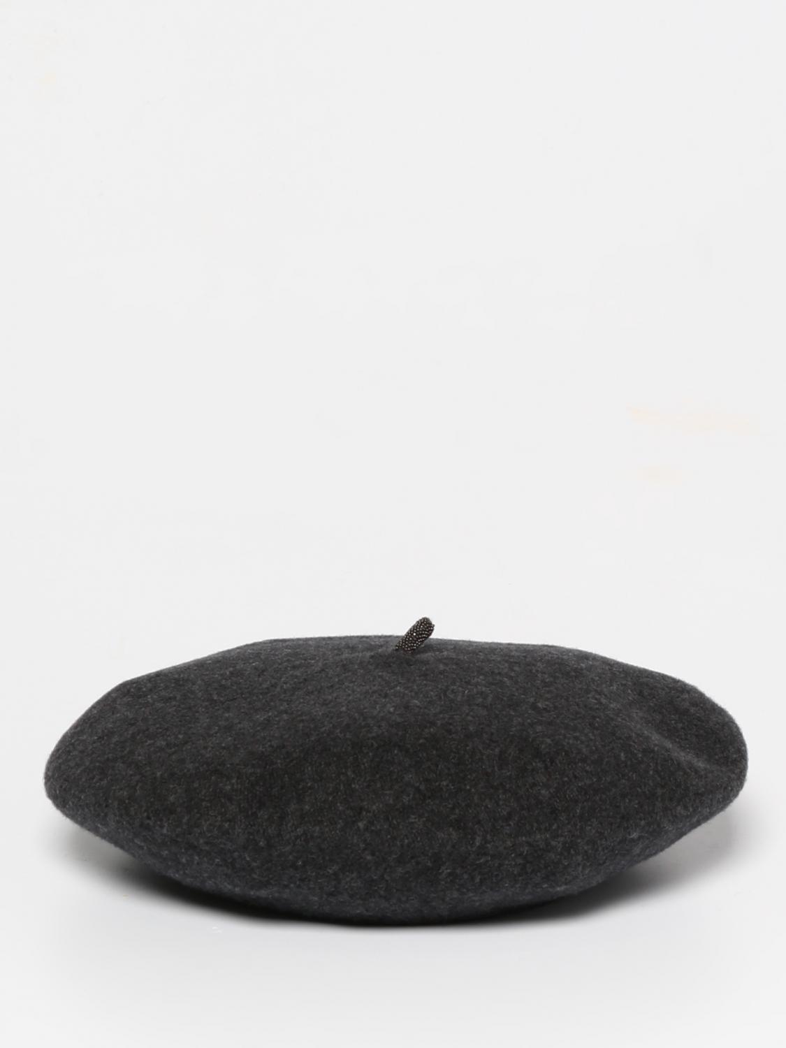 Hut Brunello Cucinelli: Brunello Cucinelli Damen Hut grau 2