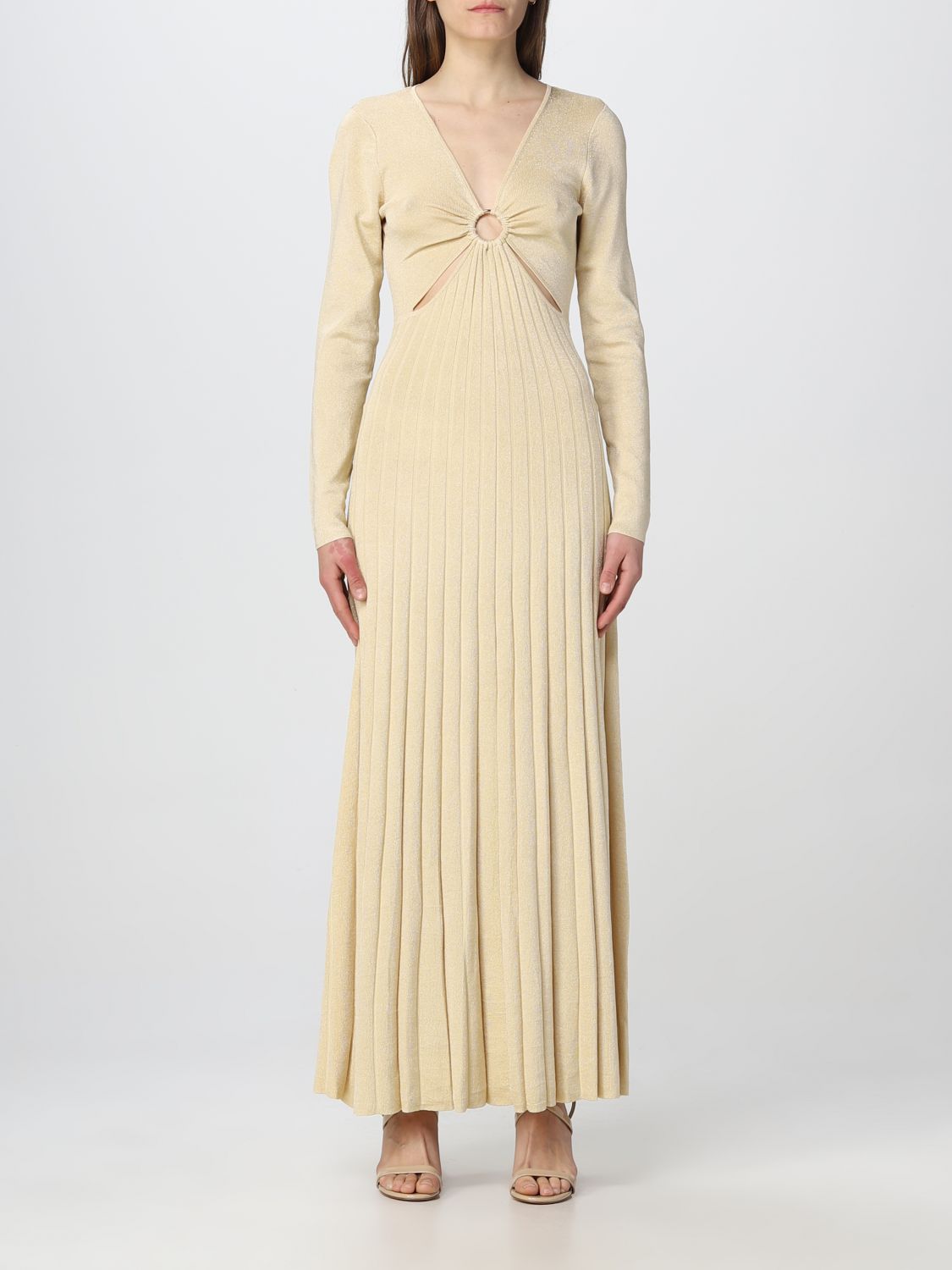 MICHAEL KORS: dress for woman - Gold | Michael Kors dress MS381MV61R online  on 