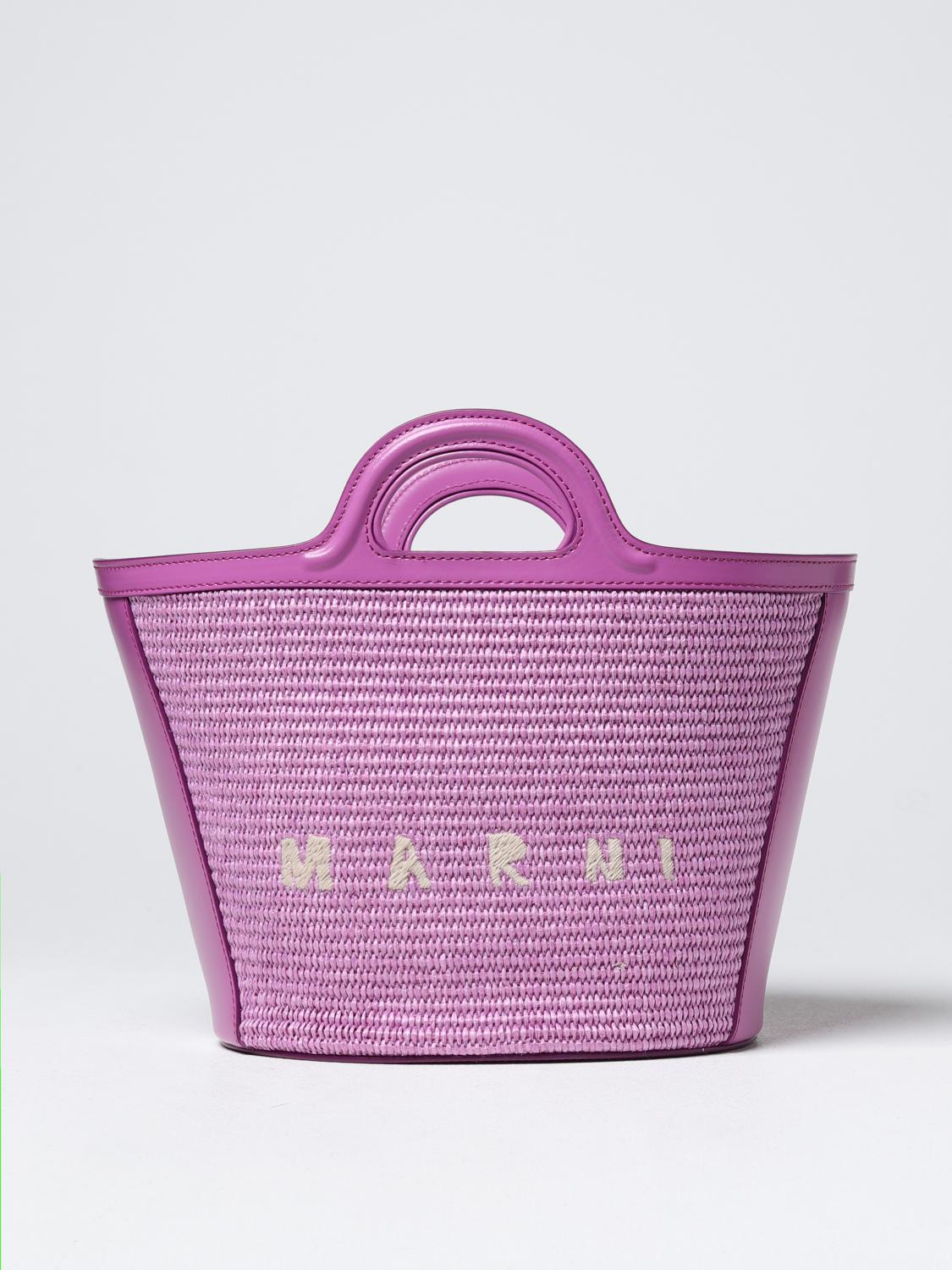 Marni Tropicalia Small Handbag In Lilac