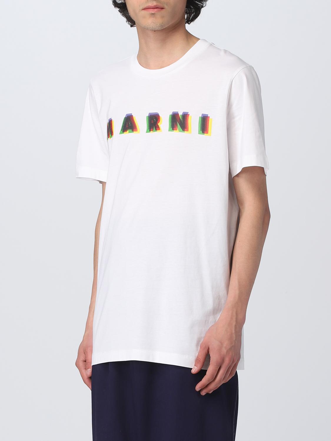 Marni: T-Shirt For Man - White | Marni T-Shirt Humu0198Peuscv16 Online On  Giglio.Com