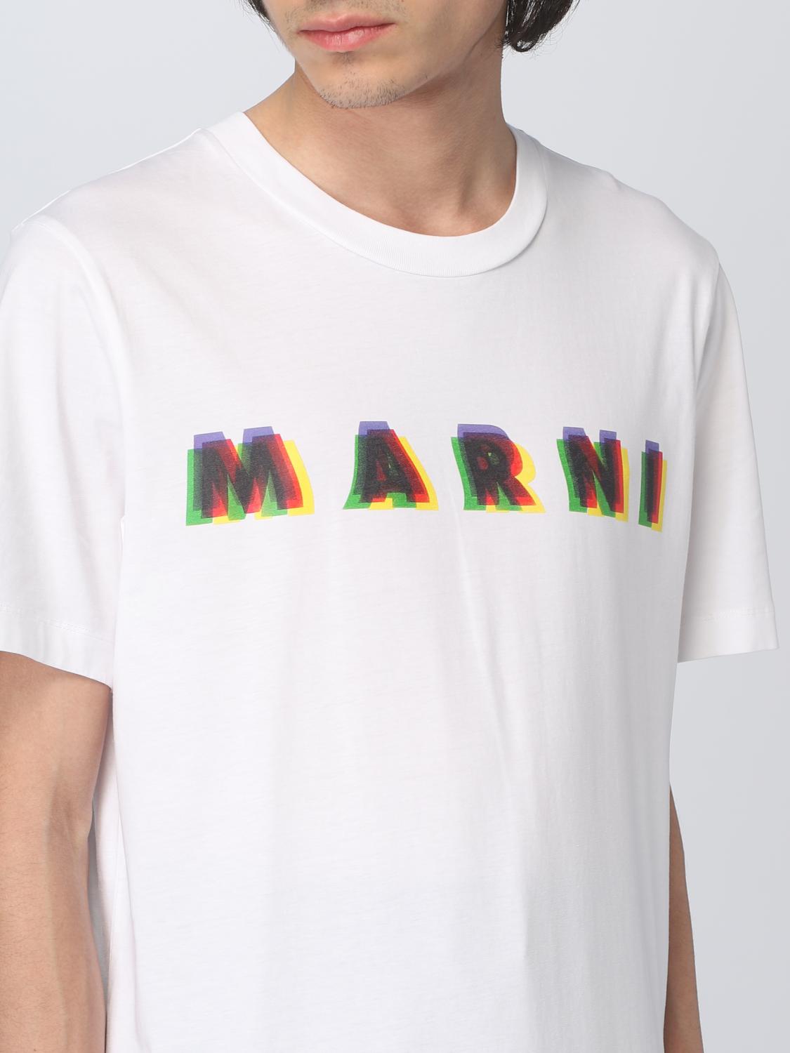 Marni: T-Shirt For Man - White | Marni T-Shirt Humu0198Peuscv16 Online On  Giglio.Com