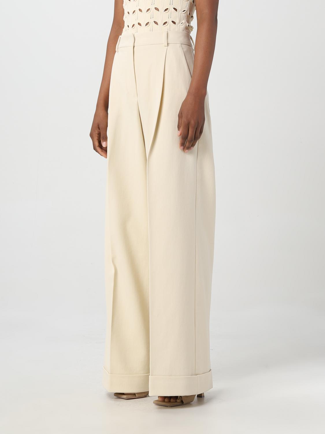 Pantalón Sportmax: Pantalón Sportmax para mujer marfil 4
