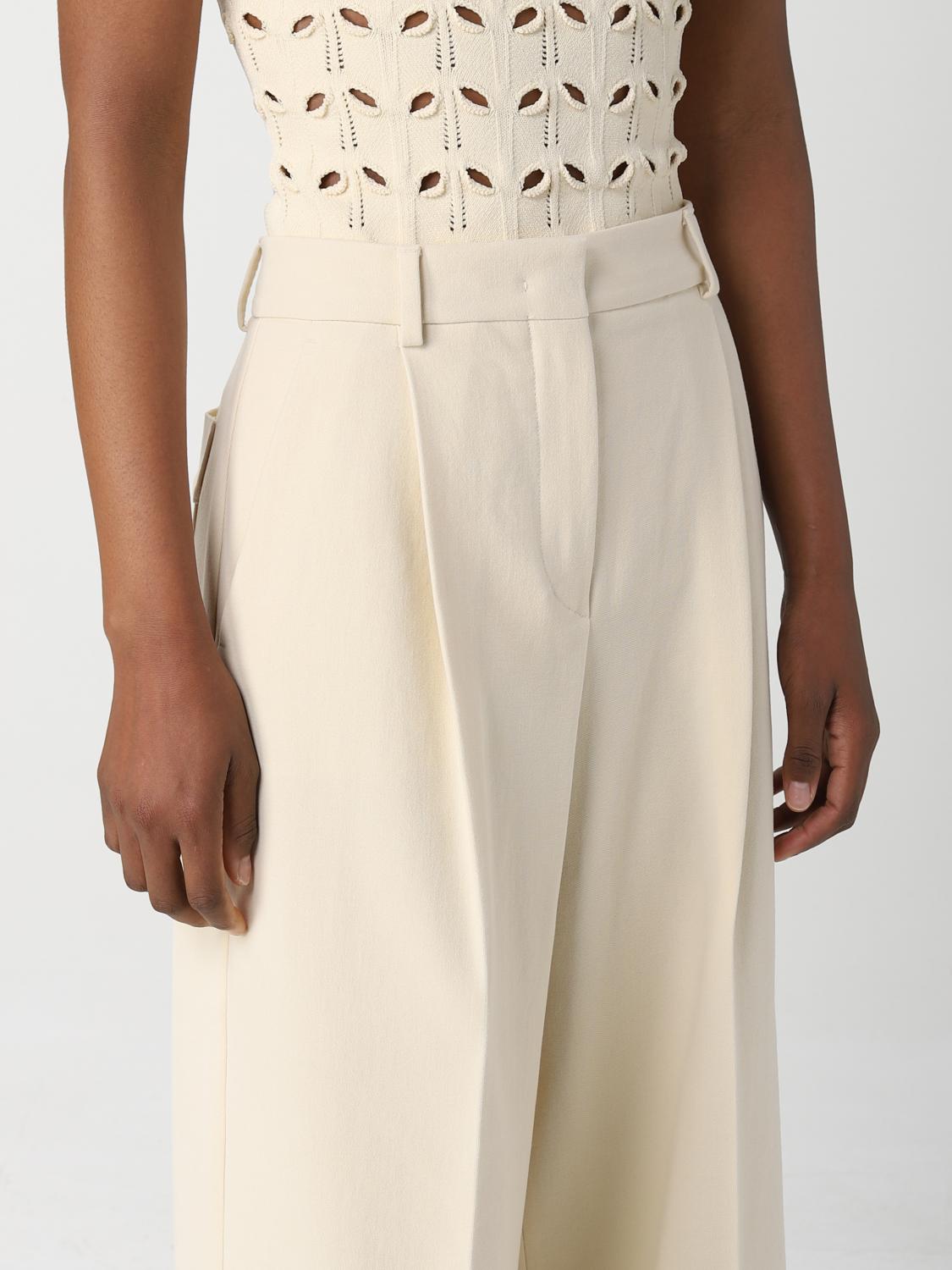 Pantalón Sportmax: Pantalón Sportmax para mujer marfil 5