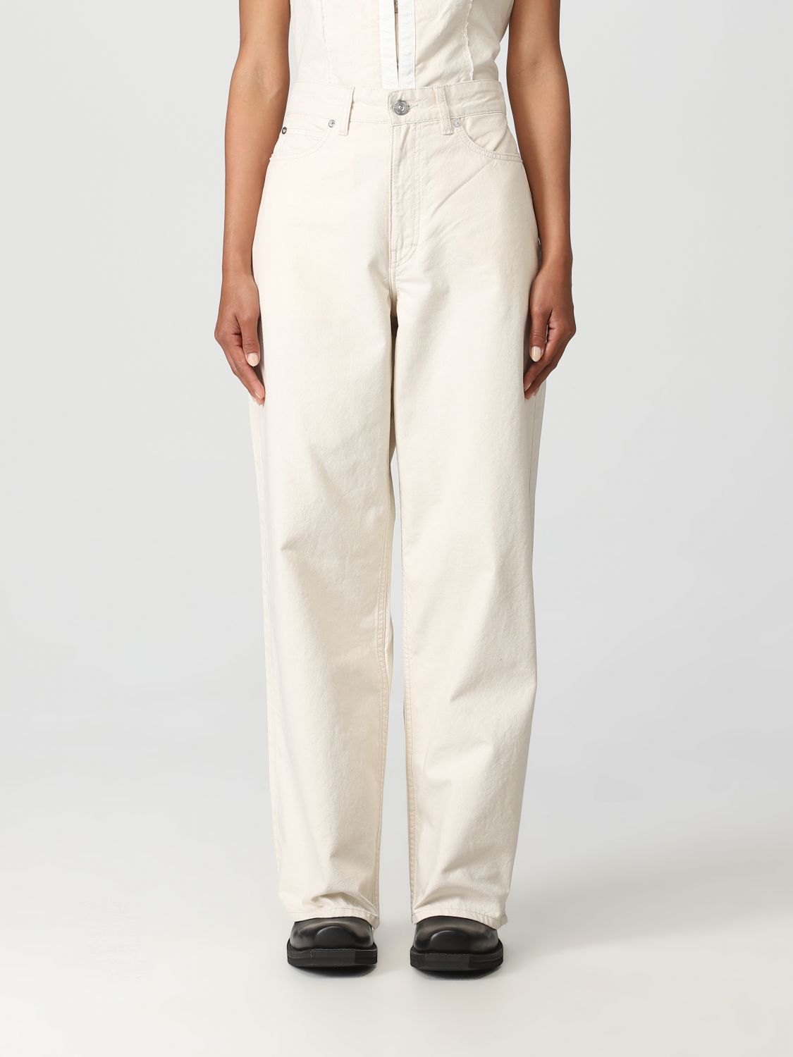 Our Legacy Trousers In Yellow Cream