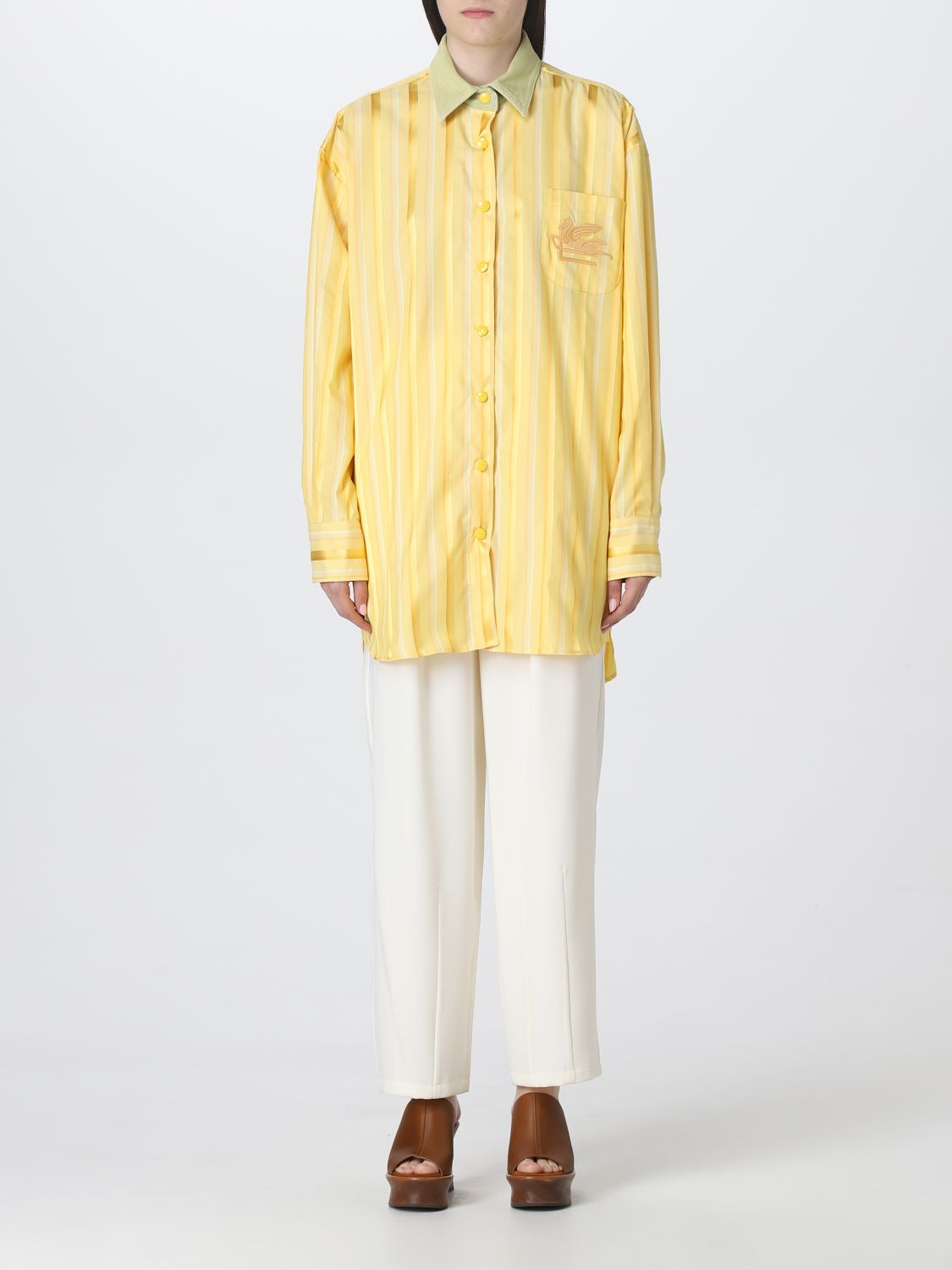 ETRO: dress for woman - Yellow | Etro dress 124111666 online on GIGLIO.COM