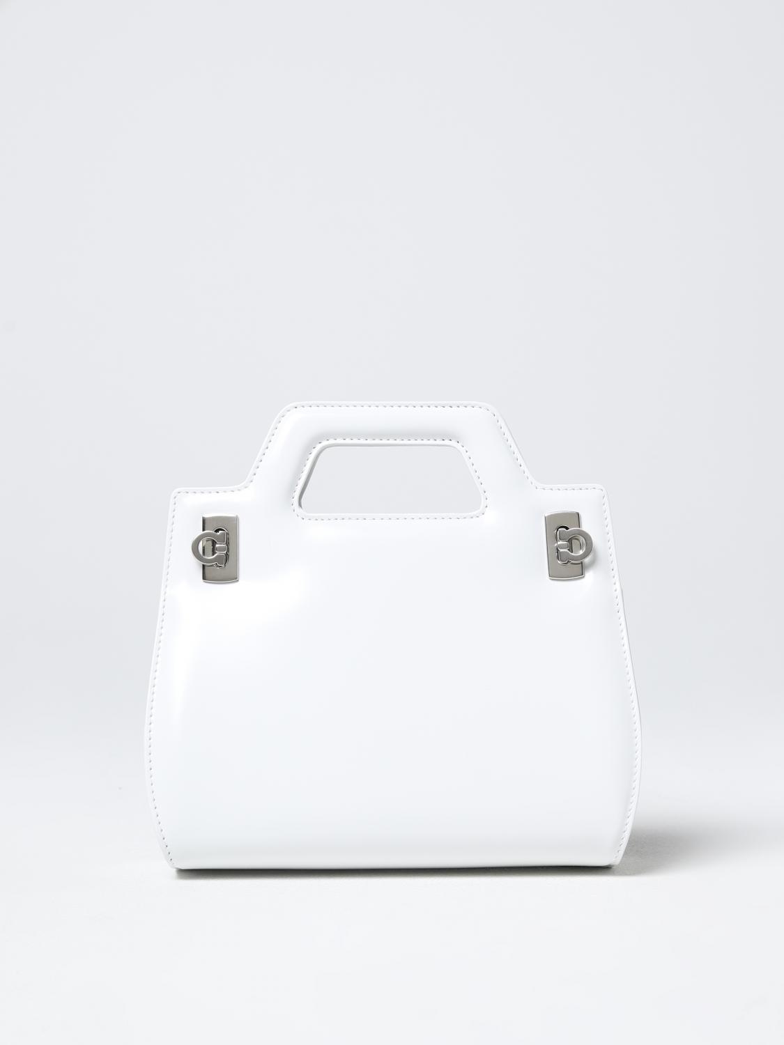 Ferragamo Woman Wanda Mini Bag In White