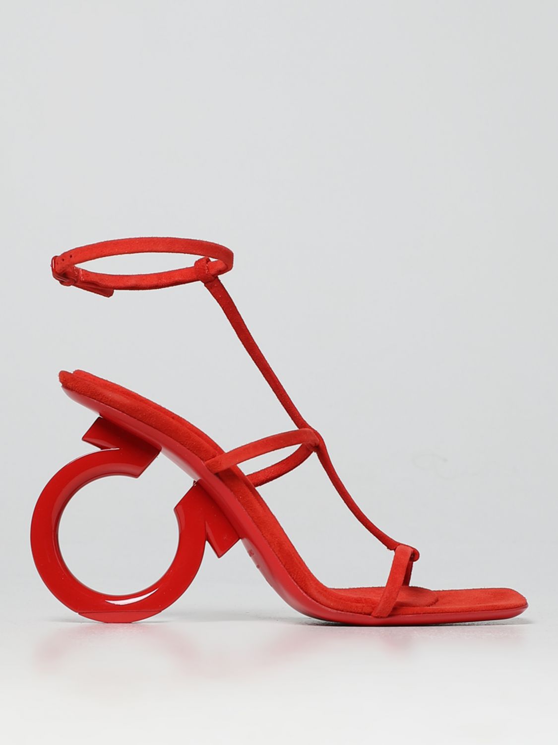Shop Ferragamo Heeled Sandals  Woman Color Red