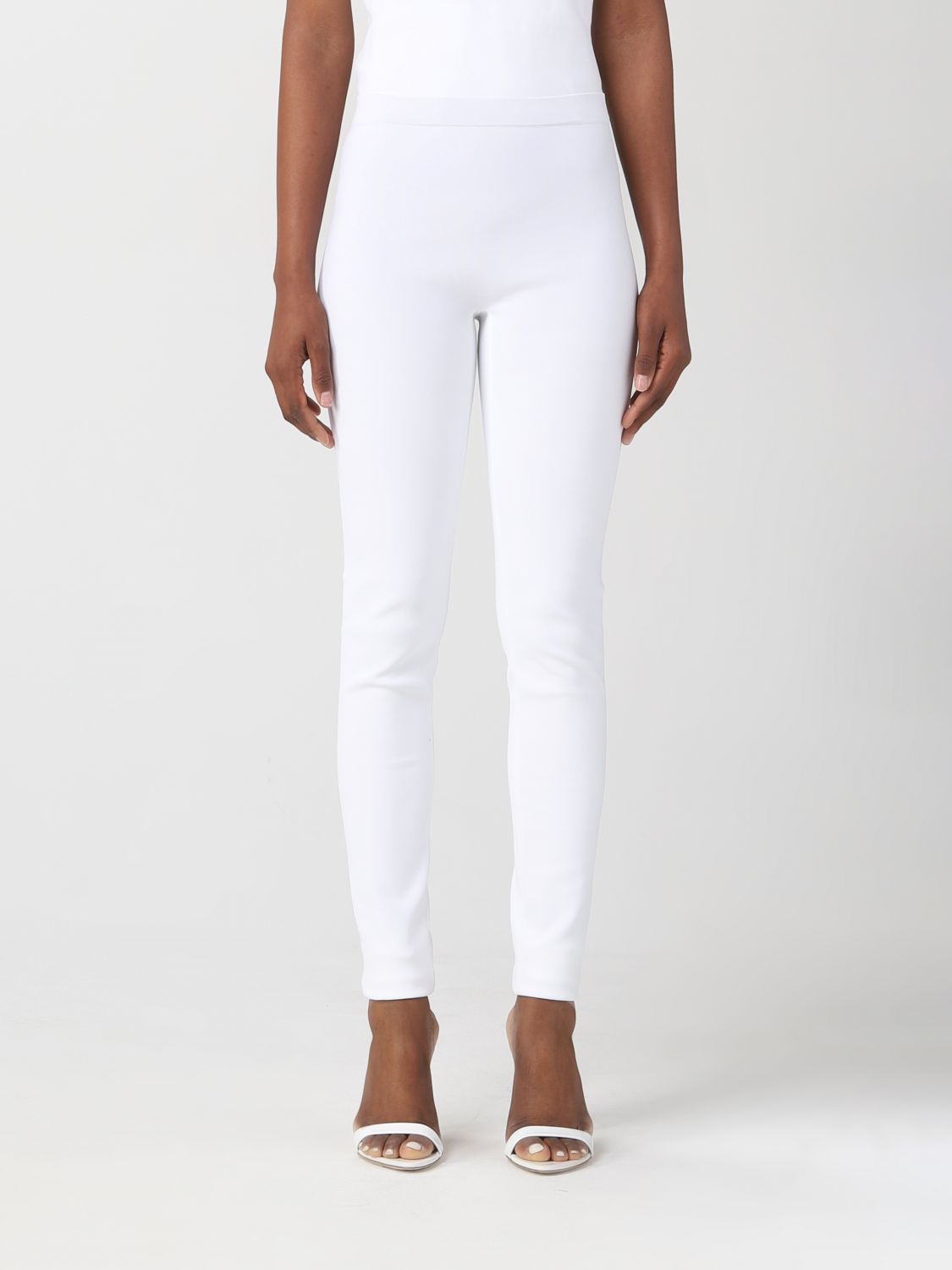 Shop Ferragamo Pants  Woman Color White