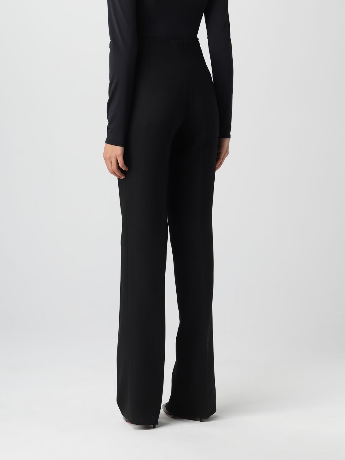 FERRAGAMO: pants for woman - Black | Ferragamo pants 13B376 760267 ...