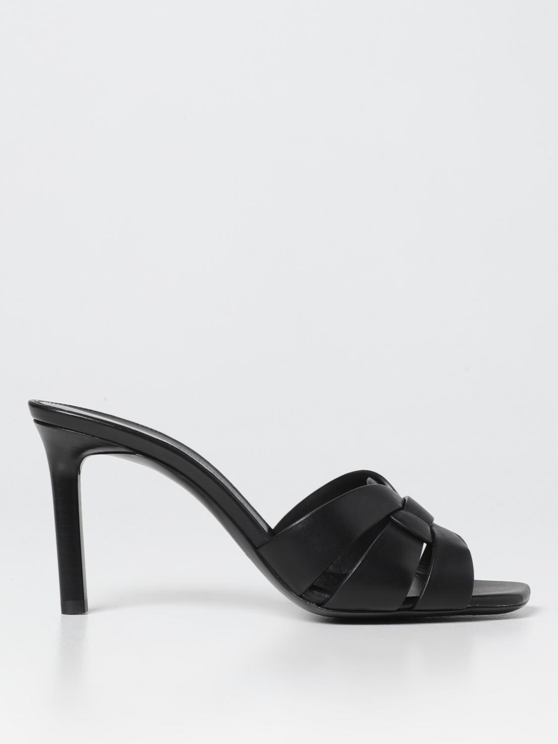 Sandali con tacco Saint Laurent: Mules Tribute Saint Laurent in pelle nero 1