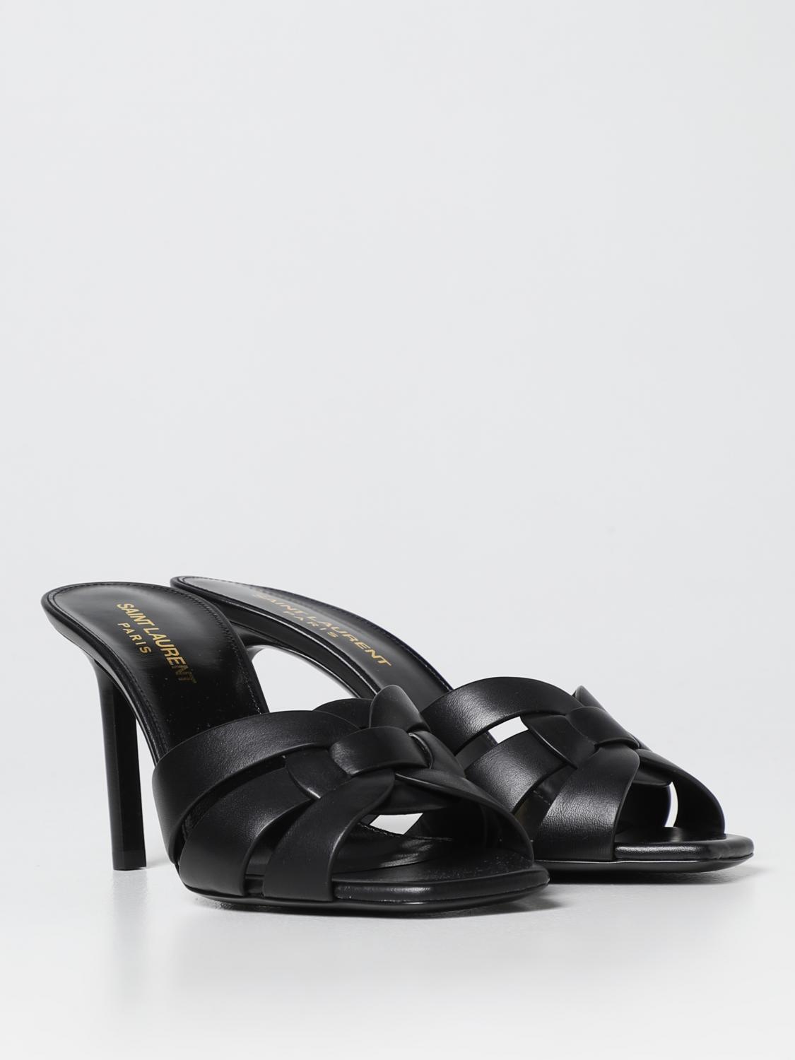 Sandali con tacco Saint Laurent: Mules Tribute Saint Laurent in pelle nero 2